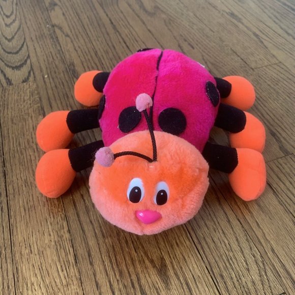 Vintage Cloud 9 Plush Ladybug Pink Insect Stuffed Animal Bug Entomologist Cute - Picture 1 of 10